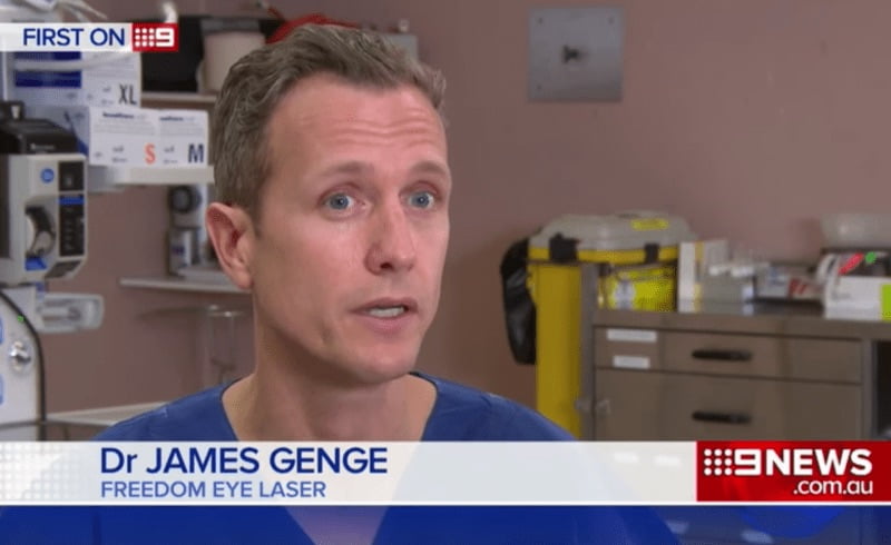 Channel 9 interviews Dr Genge on lens implants